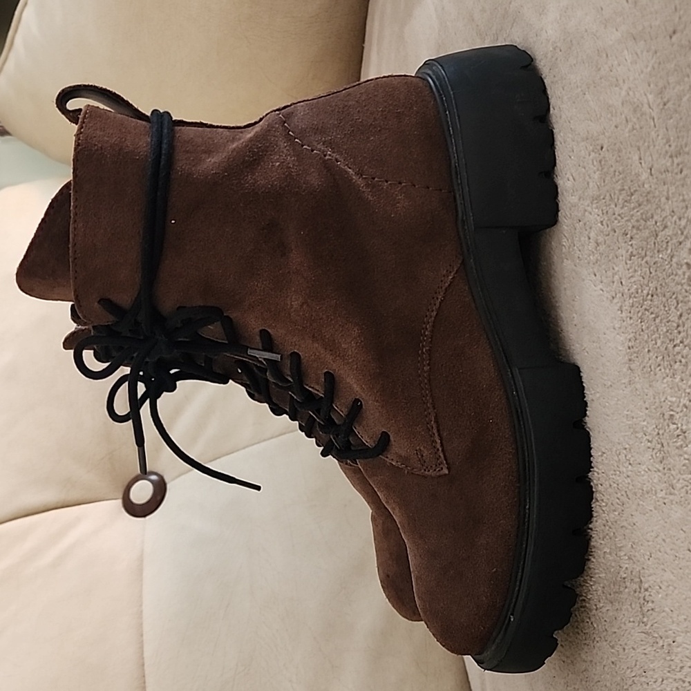 Matisse Chocolate Brown Platform Boots - Picture 5 of 13